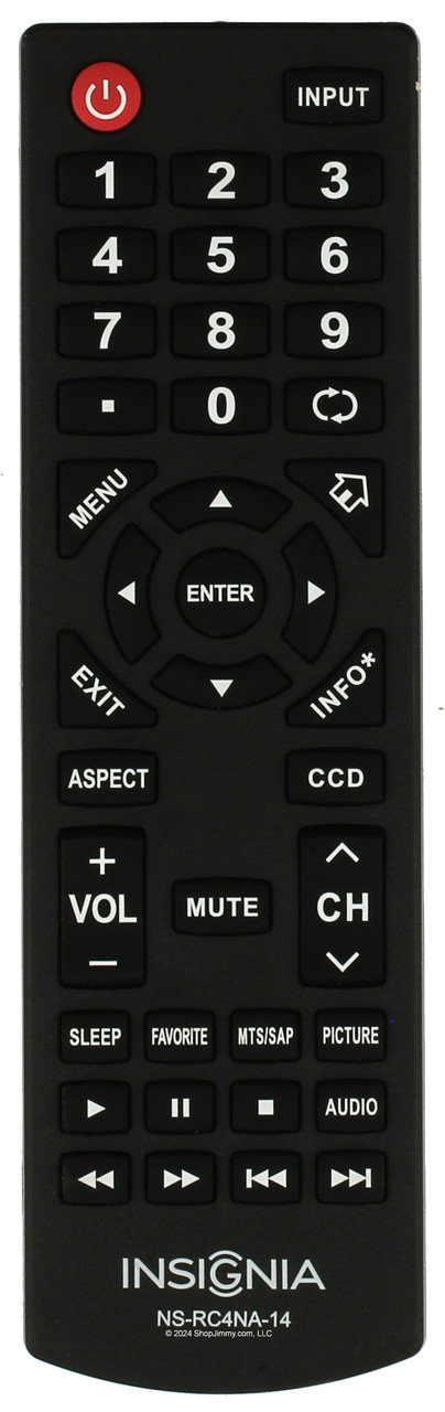 Insignia NS-RC4NA-14 Remote Control-New