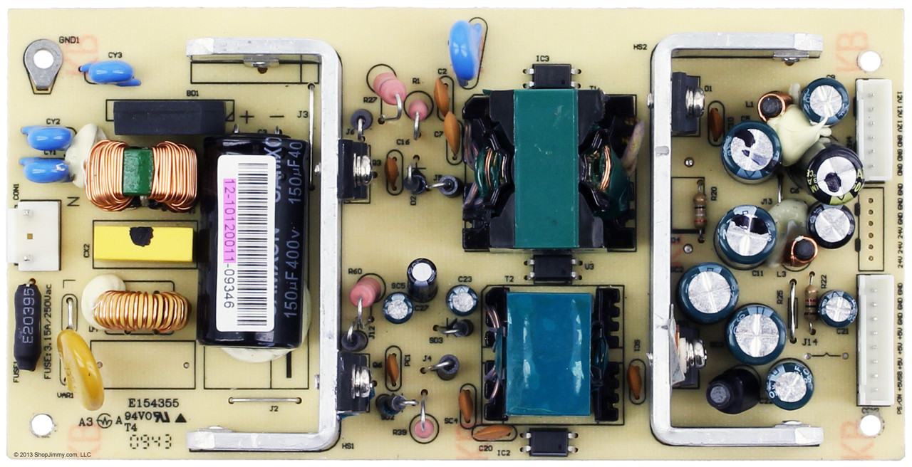 Viore 12-10120011 (K0A078M) Power Supply for LCD24VF65