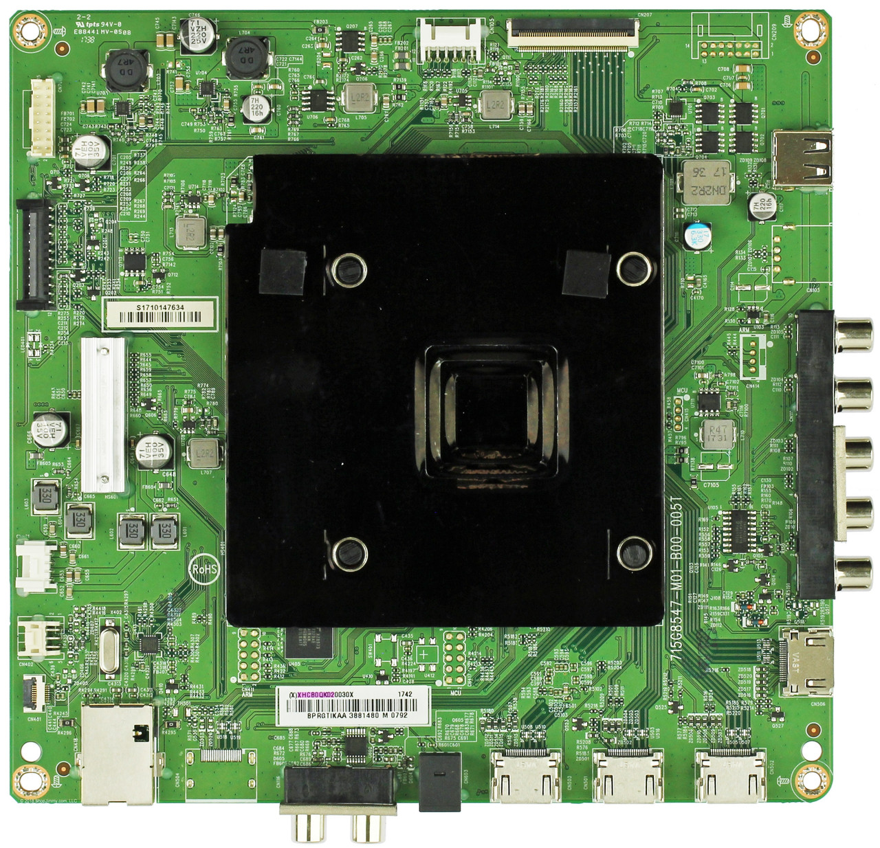 Vizio 756TXHCB0QK020 Main Board for E65-E1 (LTMWVKRT Serial)