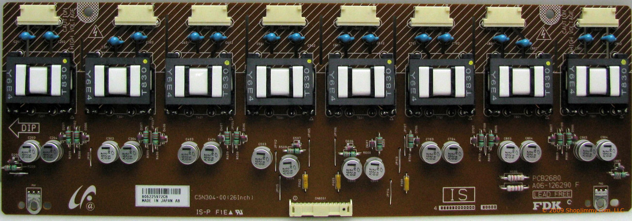 Sony 1-789-507-11 (PCB2680, A06-126290) Backlight Inverter