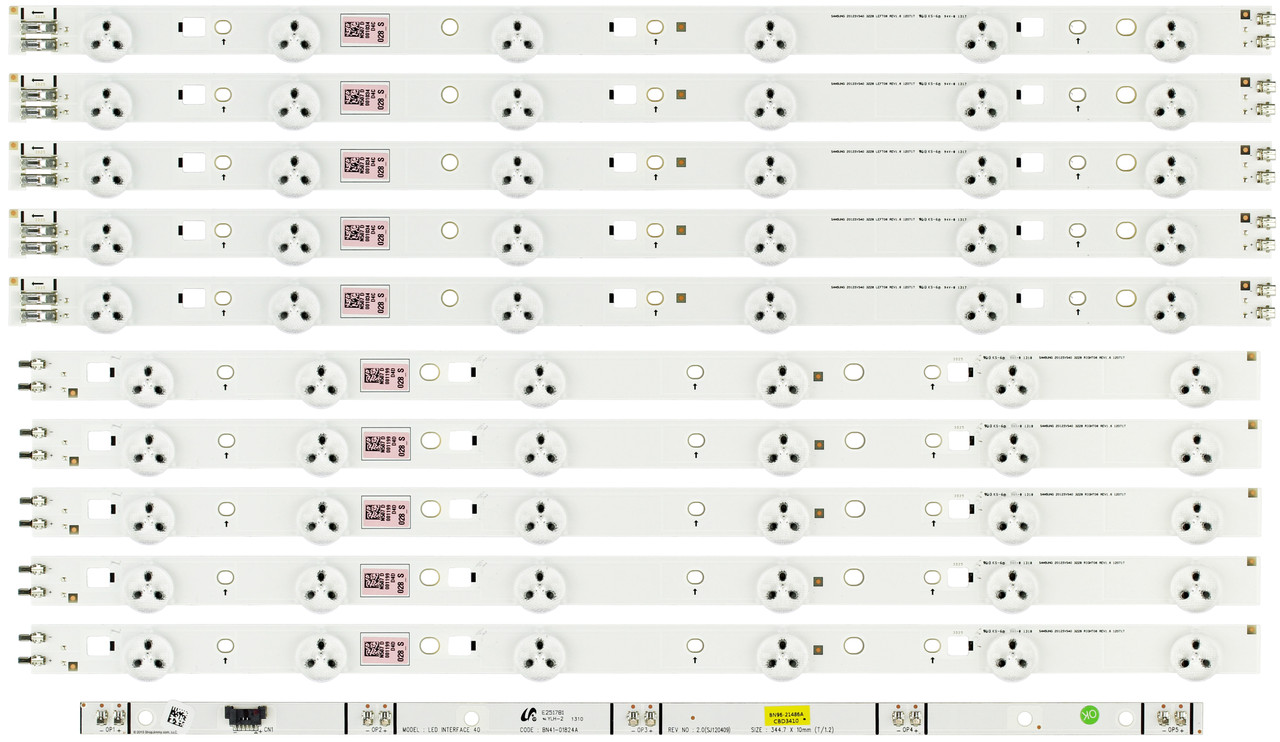 Samsung DE400BGS-V1 Replacement LED Backlight Strips UN40FH6030FXZA Version TS01