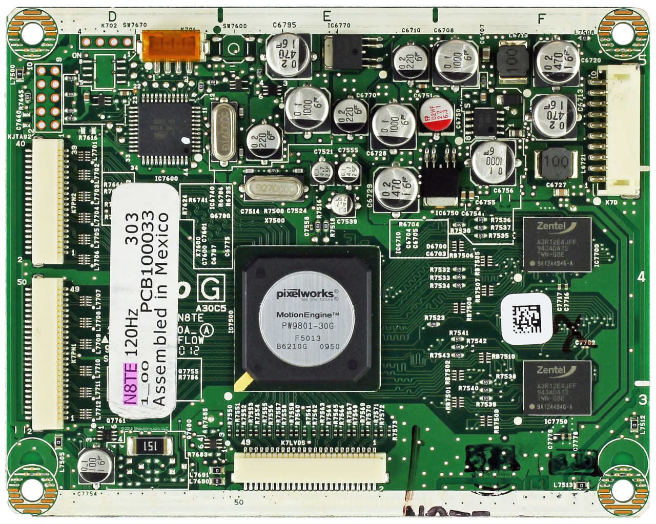 Sanyo 1AA4B10N2500A N8TE Pc Board