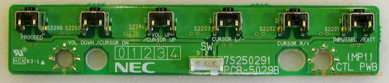 NEC PCB-5029B Key Controller Board