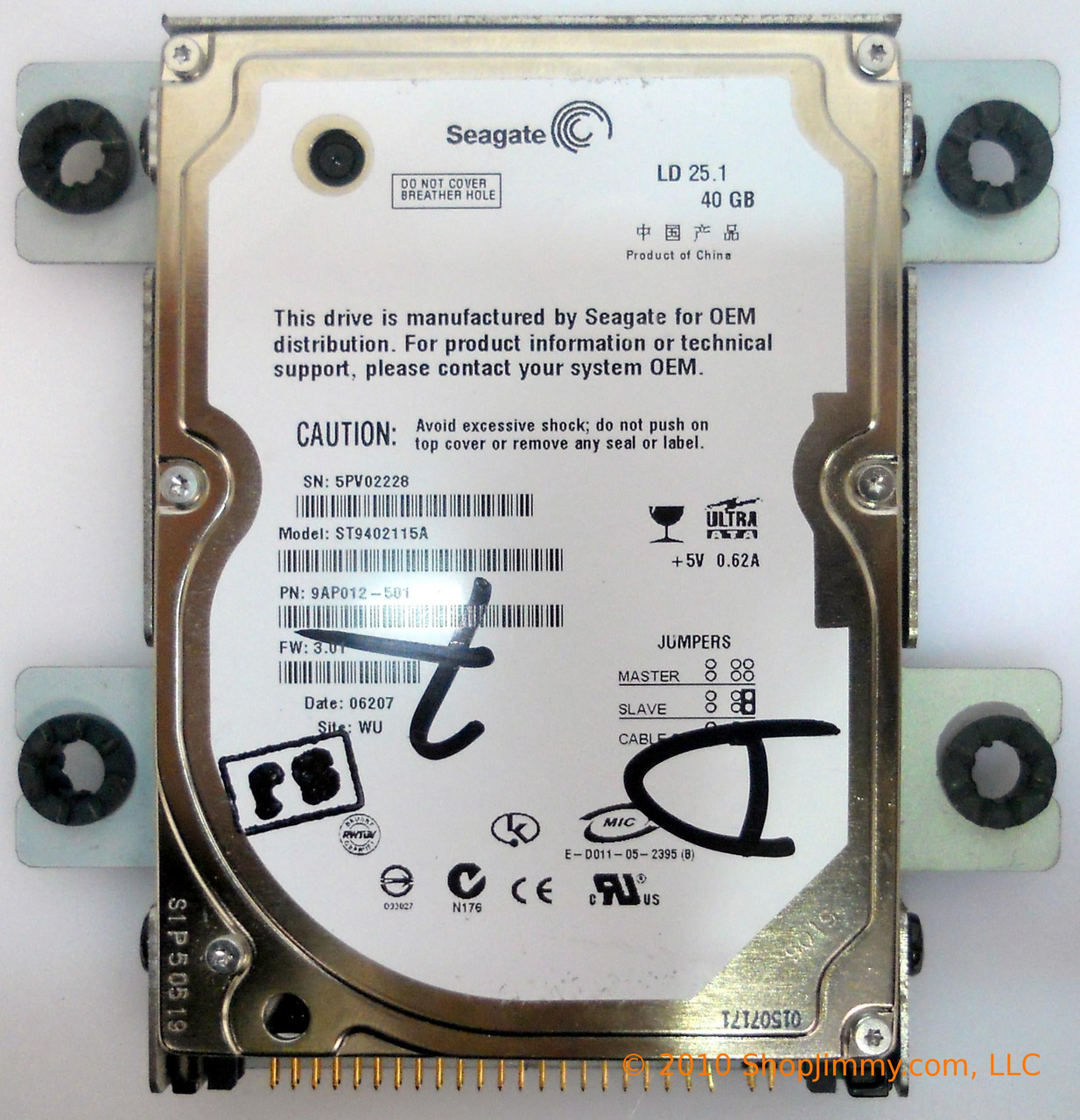 Seagate 9AP012-501 40GB Hard Drive