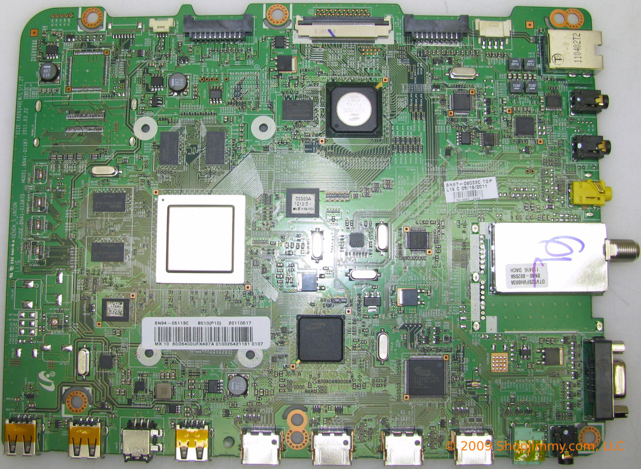 Samsung BN94-05113C Main Board for UN60D6400UFXZA Version 1