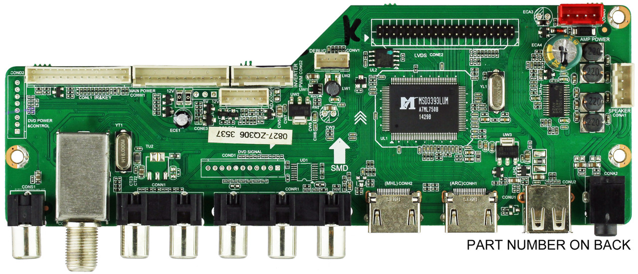 RCA 416RE01M3393LNA35-D2 Main Board for LED42C45RQ (SEE NOTE)