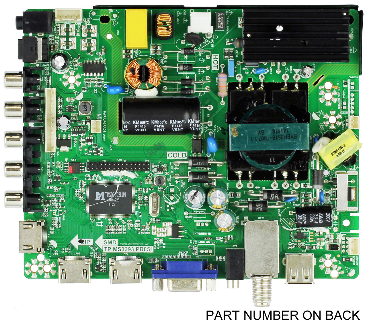 Element 34011694  Main Board / Power Supply for ELEFW408 (See Note)