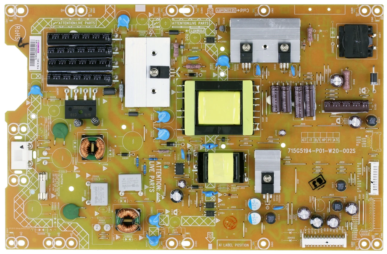 Vizio ADTVCL546UXGA Power Supply / LED Board E321VT