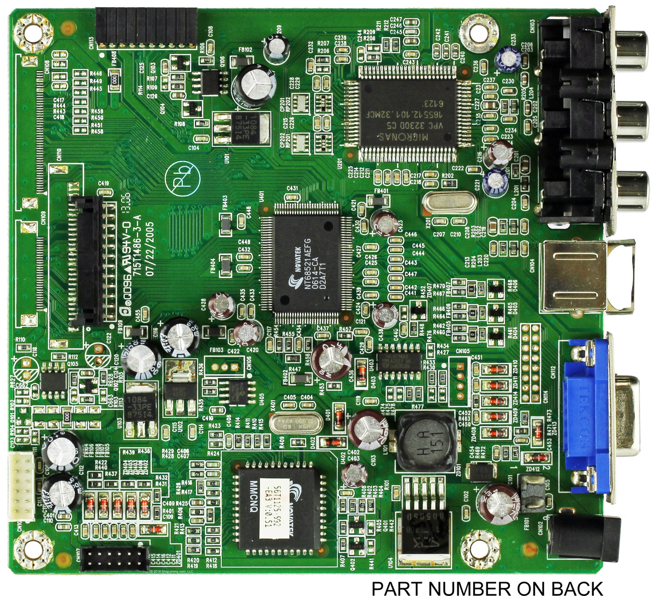 CBPF6N1KY4 ((T)6N1KY4, 715T1486-3-A) Main Board for A15X221