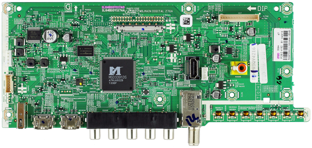 Sanyo 1LG4B10Y117A0 Z7ZC Main Board for DP39E23 (P39E23-01/P39E23-02 Chassis)