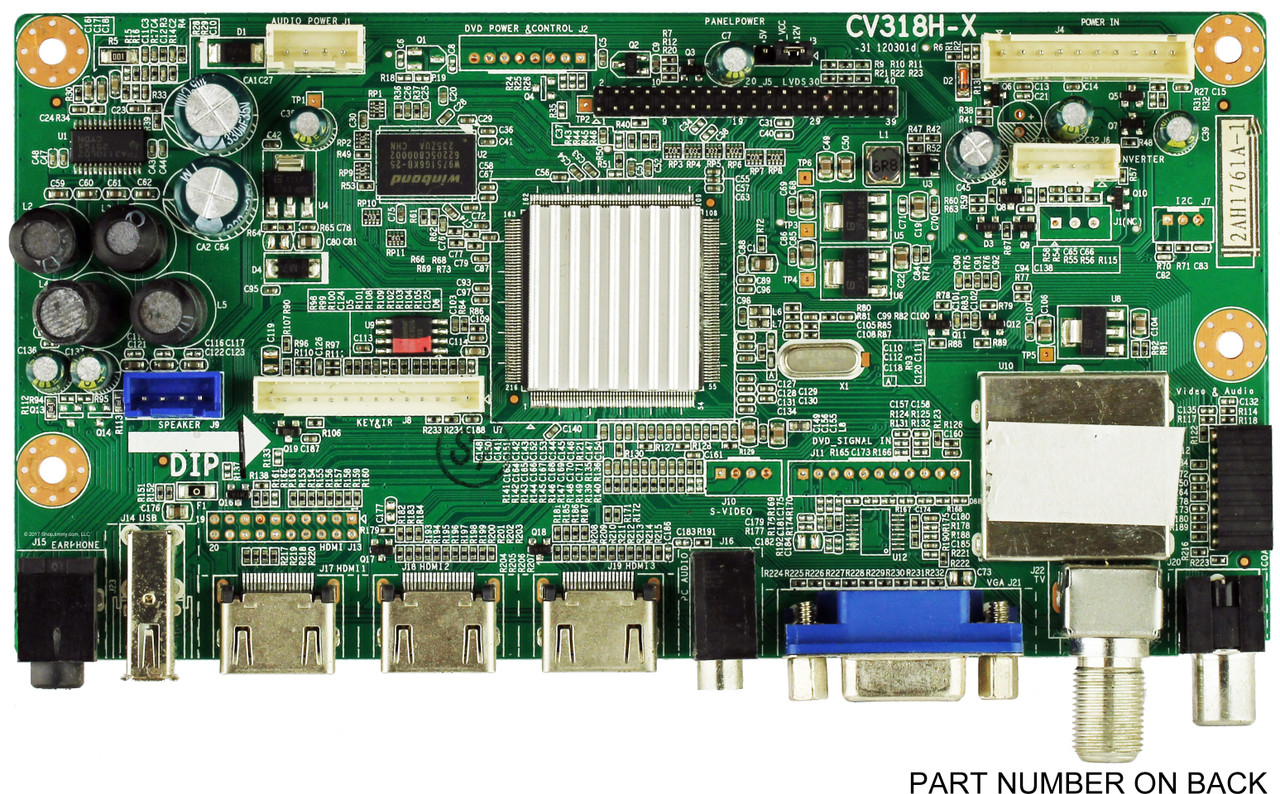 Westinghouse 2AH1761A-1 (CV318H-X) Main Board for CW40T2RW