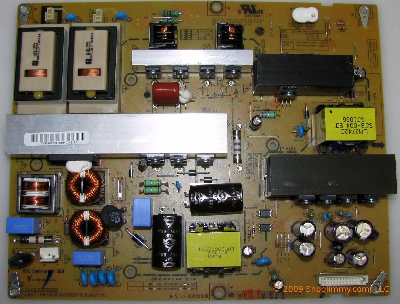 LG EAY60991101 (LGP37-09LAC2) Power Supply for 37LH260H-UB