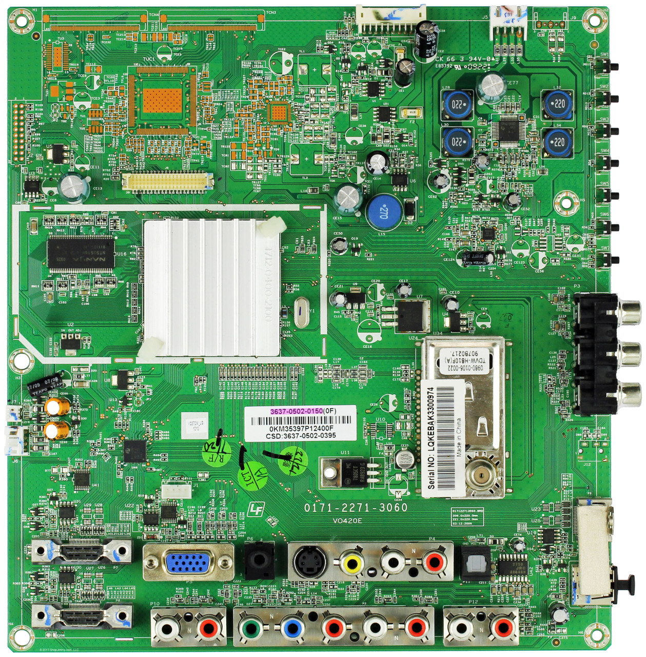 Vizio 363705020150 (017122713060) Main Board for VO370M
