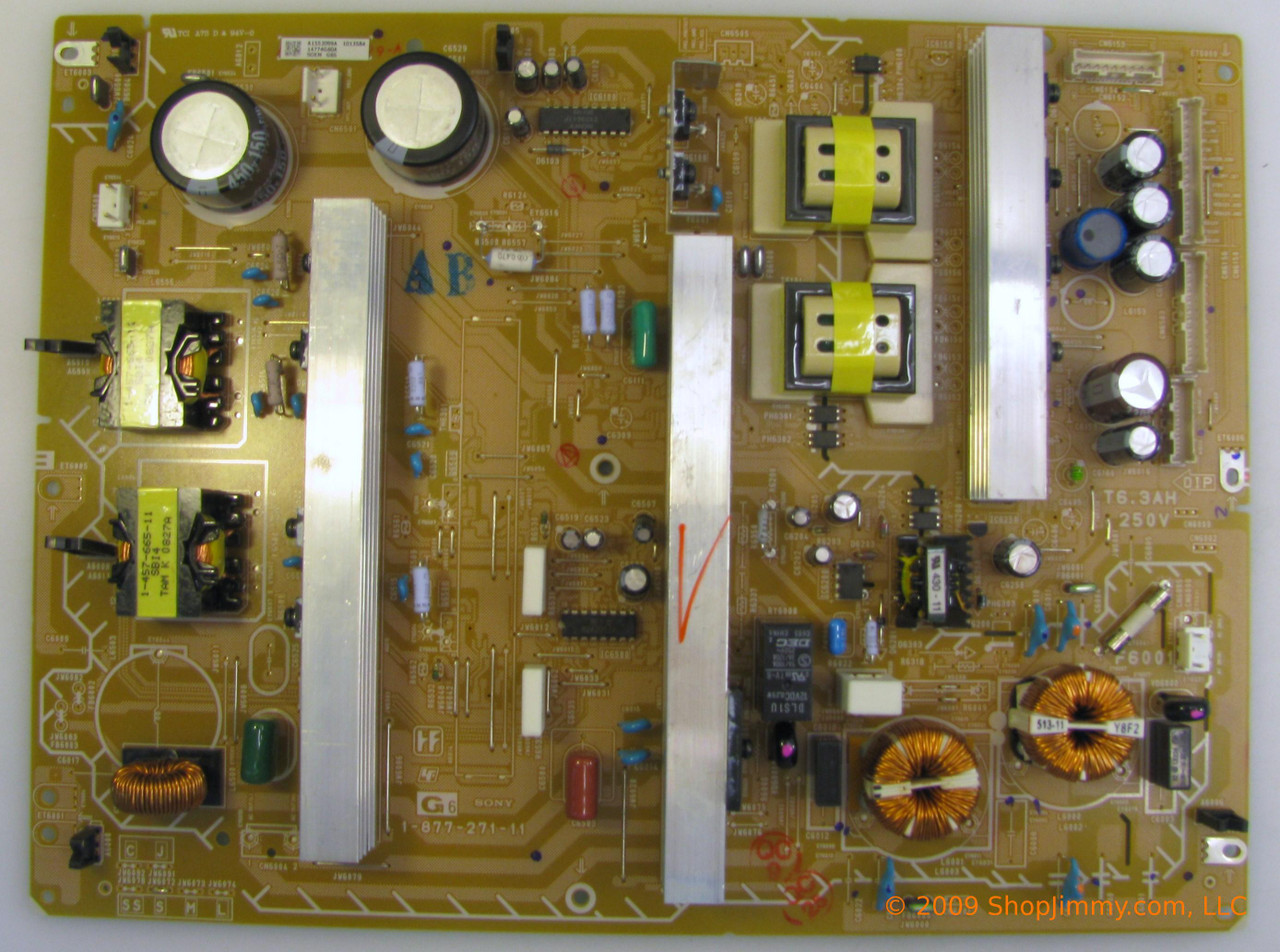 Sony A-1552-099-A (1-877-271-11) G6 Power Supply for KDL-46XBR6