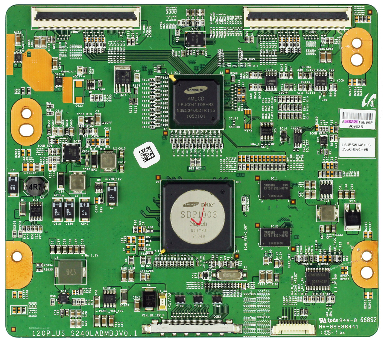 Samsung LJ94-16627D (120PLUS_S240LABMB3V0.1) T-Con Board for UN55F6300AFXZA WH04