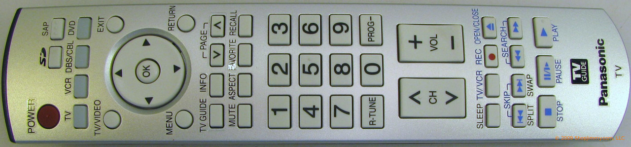 Panasonic EUR7737Z10 Remote Control