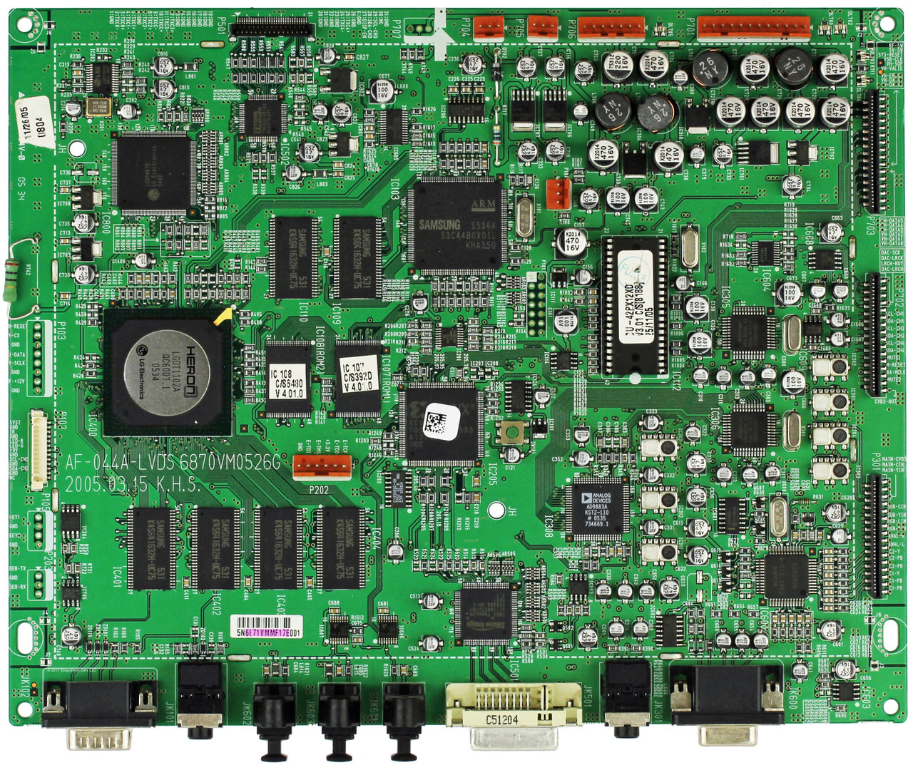 LG 6871VMMF17E (6870VM0526G) Main Board for DU-42PX12X