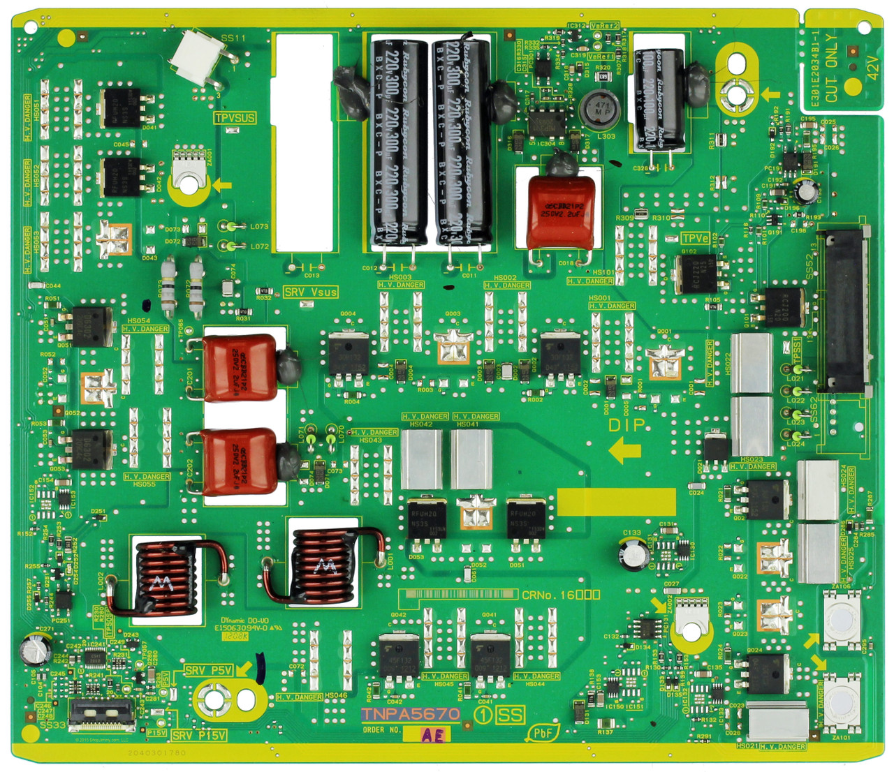 Panasonic TXNSS1REUU (TNPA5670AE ) SS Board