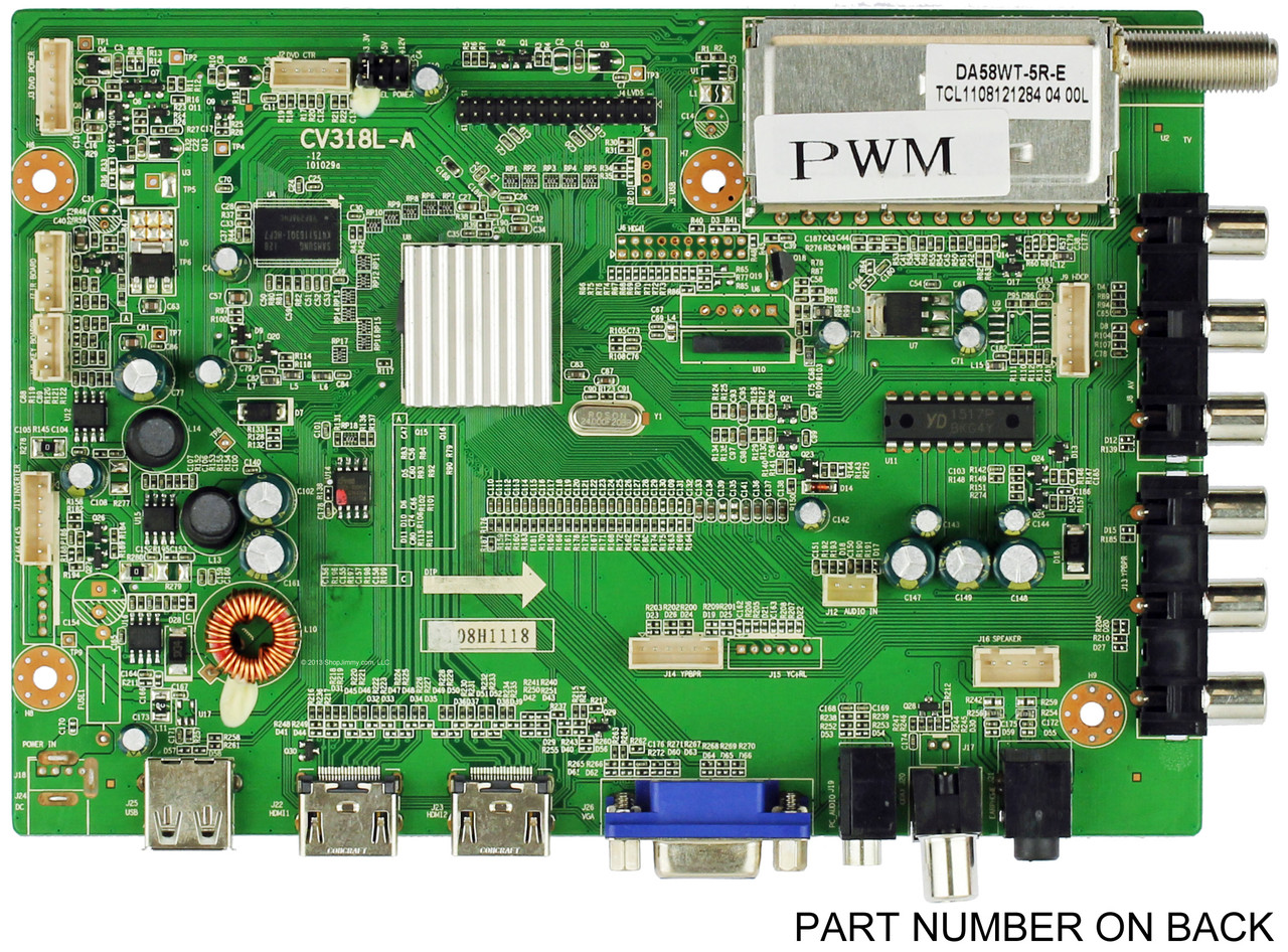 Dynex 1109H1368 (CV318L-A) Main Board for DX-15E220A12