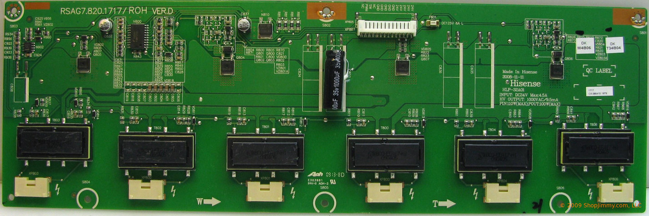 Proscan 090410 (CX0904101979) Backlight Inverter