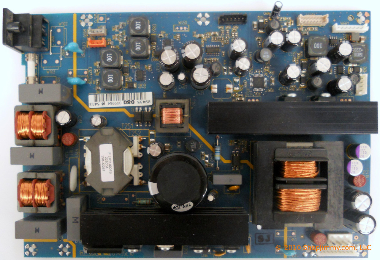 Sharp 89435c10 (P2702.0001B) Power Supply Board for LC-32GD7E