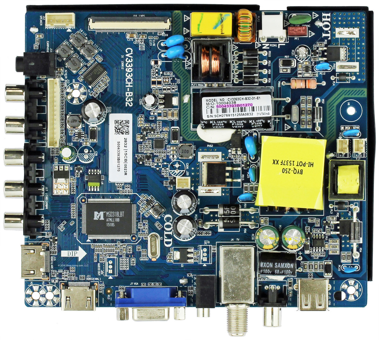 Proscan 50043393B01270 Main/Power Supply Board for PLDED3273A-B (CV3393CH-B32)