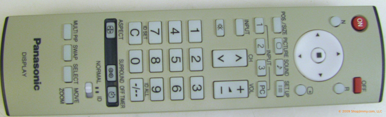 Panasonic N2QAYB000099 Remote Control