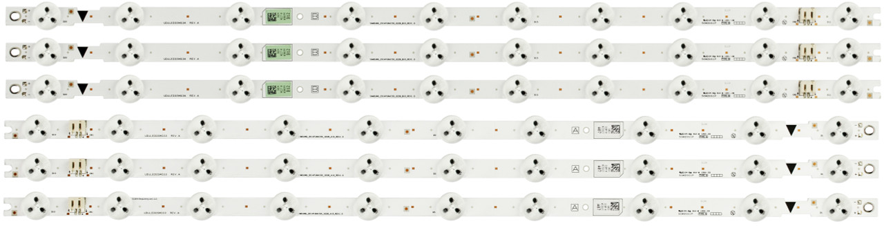 Philips Magnavox UDULED0SM033/UDULED0SM034 LED Backlight Strips (6)