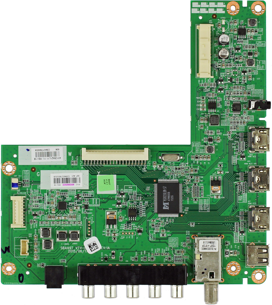 Toshiba 461C8A21L11 Main Board for 43L310U (Rev A Only)