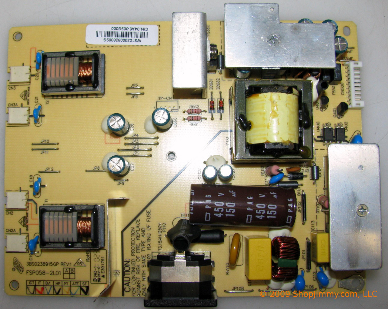 ViewSonic FSP058-2L01 Power Supply / Backlight Inverter for VX2439WM