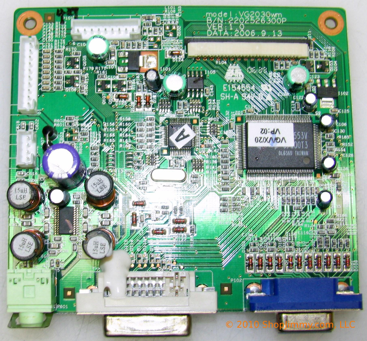 ViewSonic B-00008195 (6201-7920902001) Main Board for VG2030WM