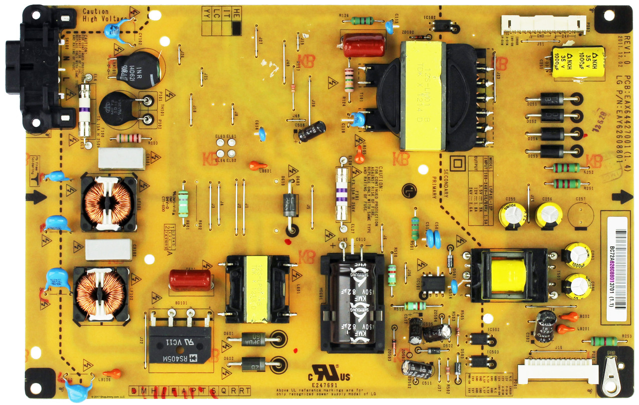 LG EAY62608801 (EAX64427001(1.4)) Power Supply for 42LS5700-UA
