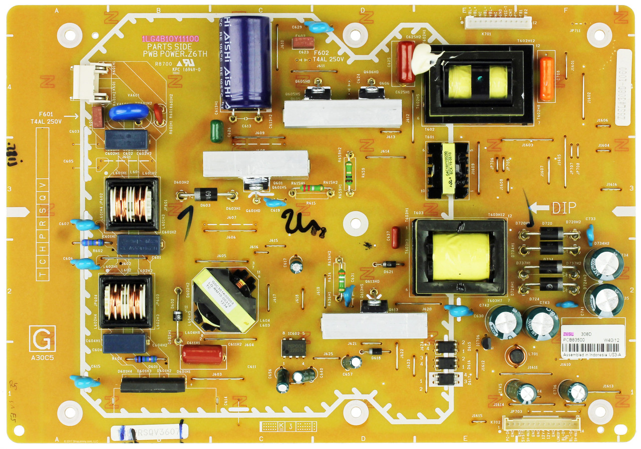 Sanyo 1LG4B10Y11100 Z6SL Power Supply Board