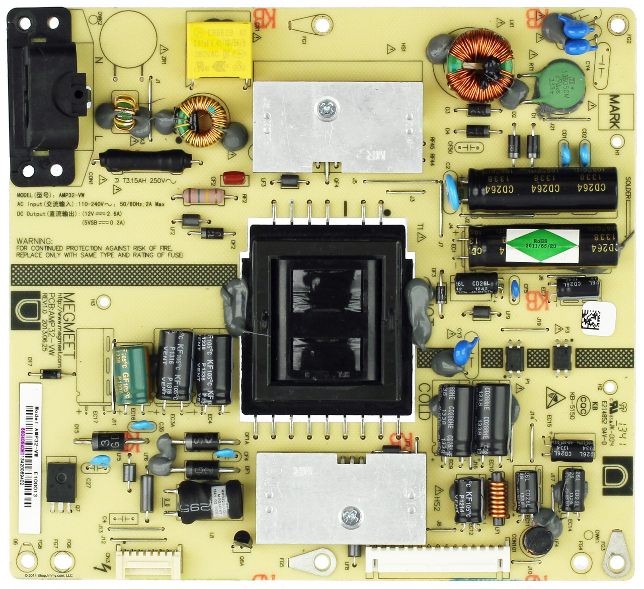 Vizio 56.04064.081 Power Supply Unit