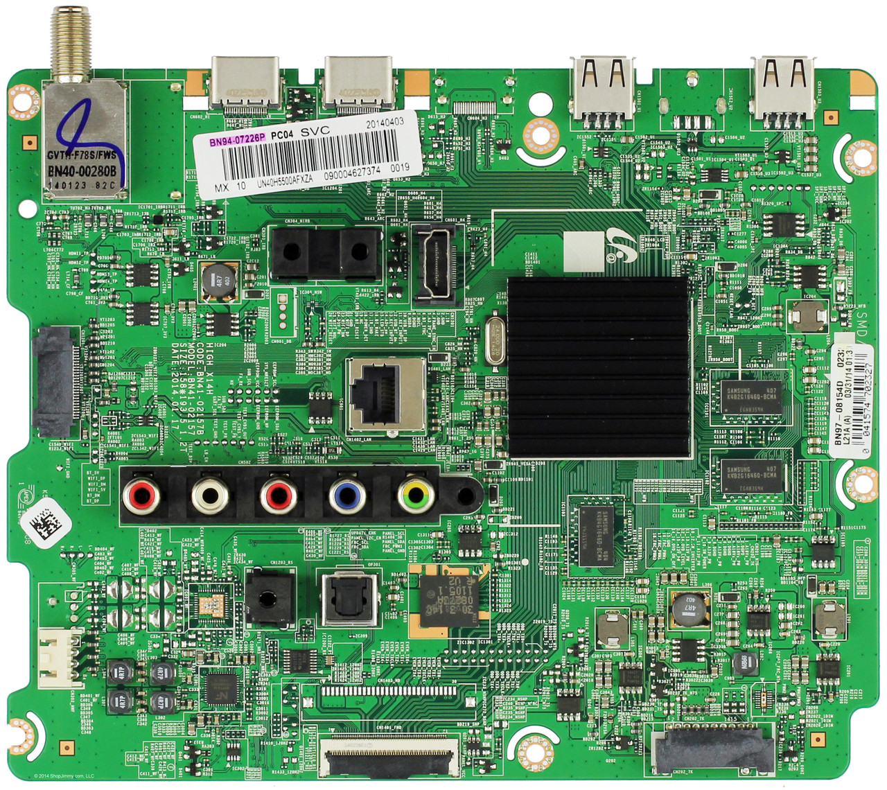 Samsung BN94-07226P Main Board for UN40H5500AFXZA