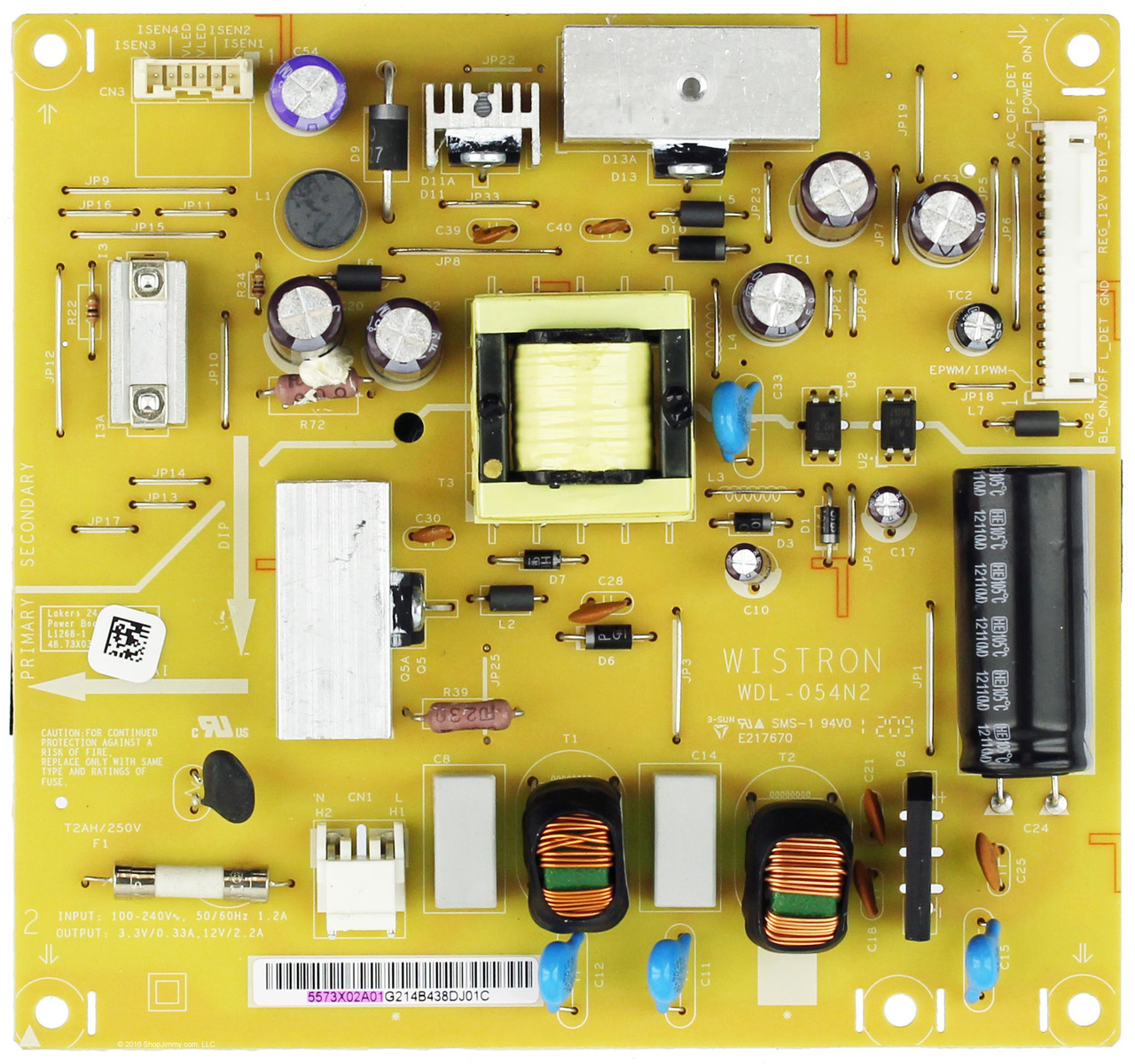 Vizio 55.73X02.A01 (WDL-054N2) Power Supply / LED Board for E240AR