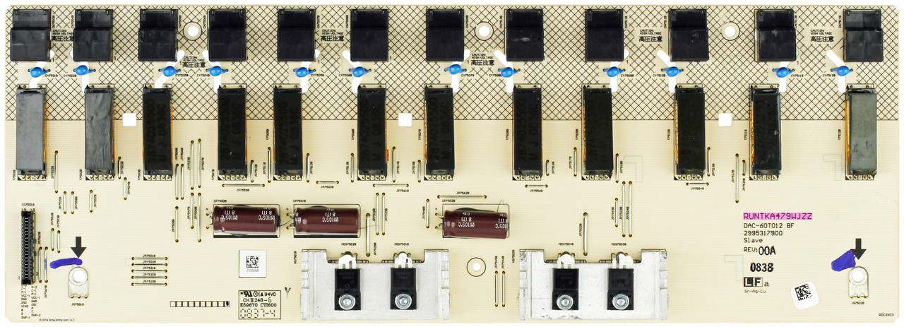 Sharp RUNTKA479WJZZ (2995317900) Backlight Inverter Slave