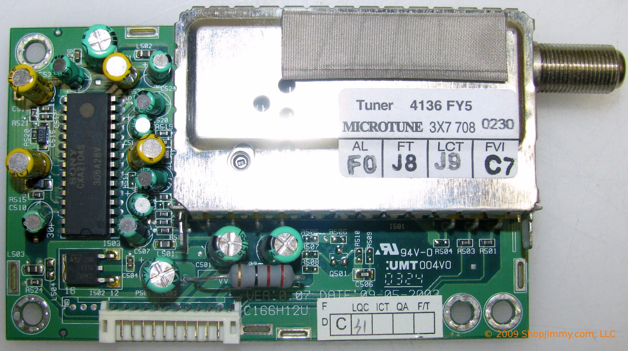 Gateway C166H12U Tuner Board for GTW-L18M103