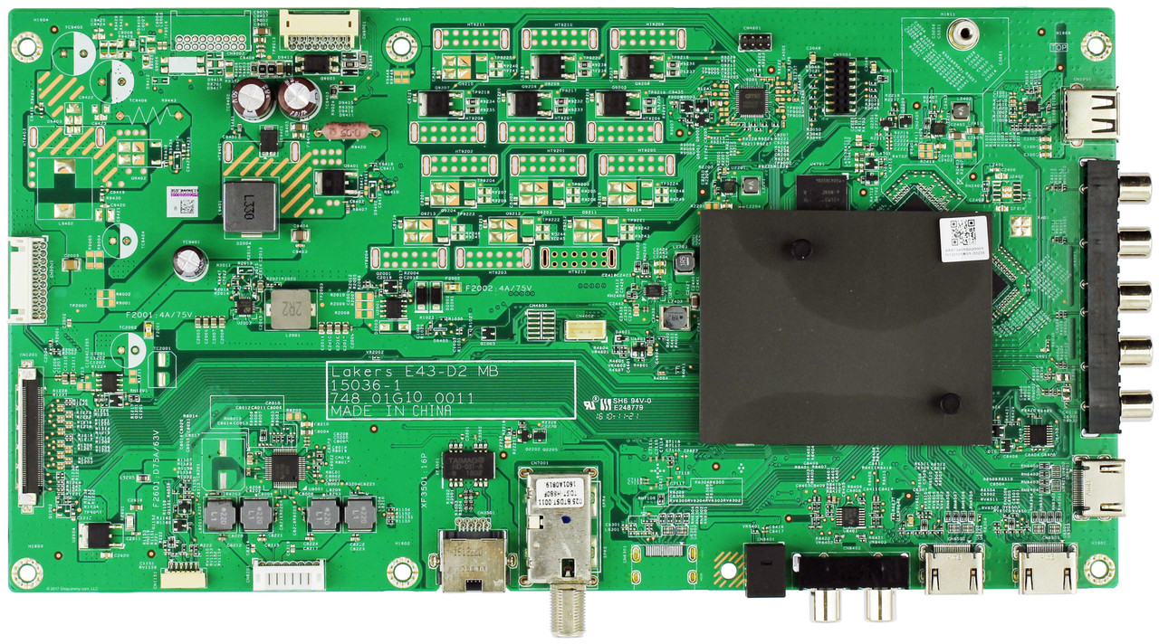 Vizio 791.01G10.0001 Main Board for E43-D2 (LWZ2UMAS or LWZ2UMDS Serial)