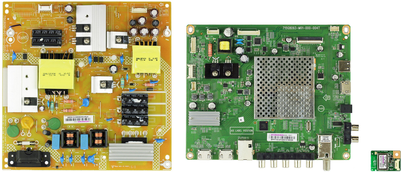 Vizio D43-D1 (LTT7ULBS Serial) Complete LED TV Repair Parts Kit