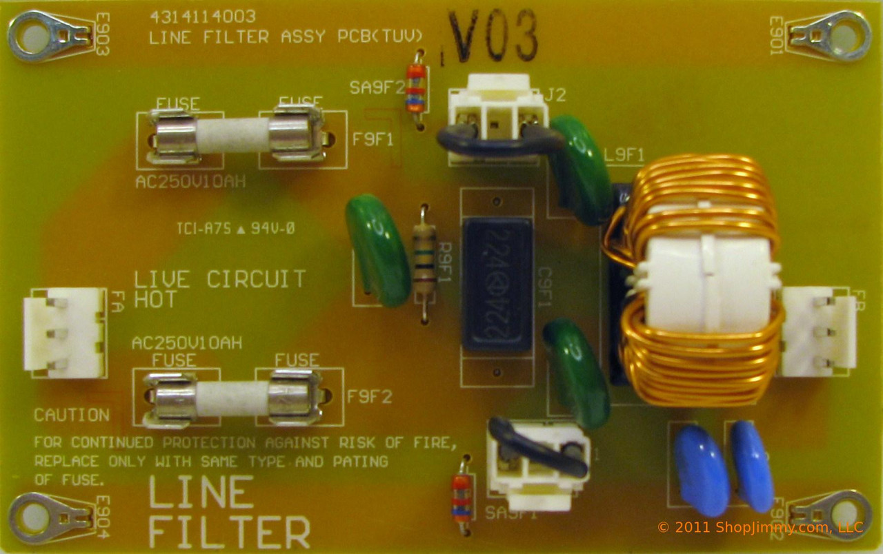 Gateway 4314114003 Line Filter Board