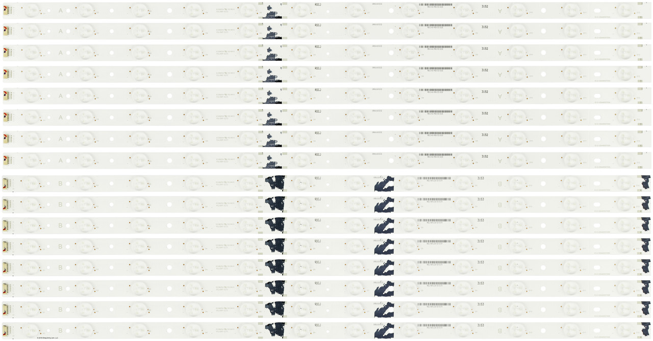 Vizio IC-VZAA65D700A/IC-VZAA65D700B LED Backlight Strips (16) M65-D0