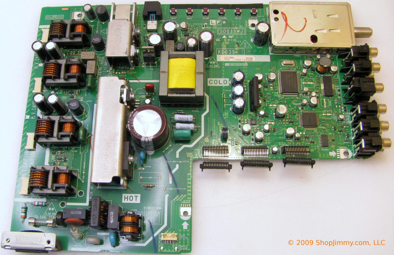 Sharp DUNTKD039WE02 Power Supply for LC-15B9U-SM