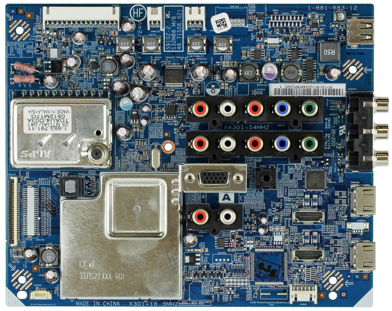Sony 1-857-593-11 (S9102-1, S32M88) A Board for KDL-32EX301