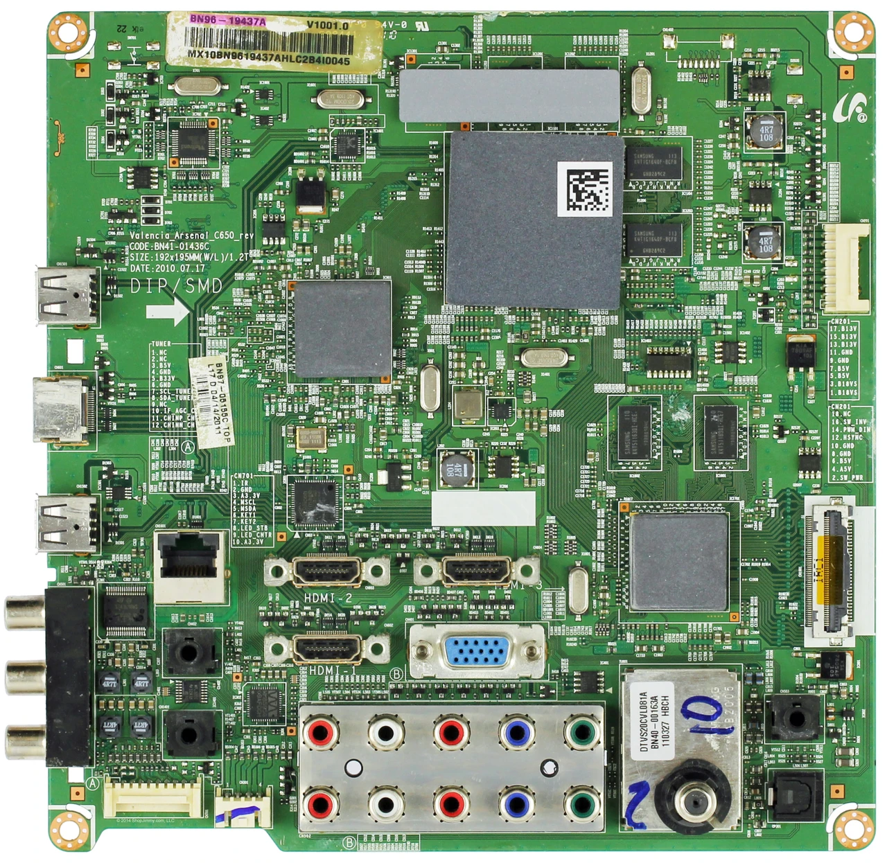 Samsung BN96-19437A Main Board for LN40D610M4FXZA