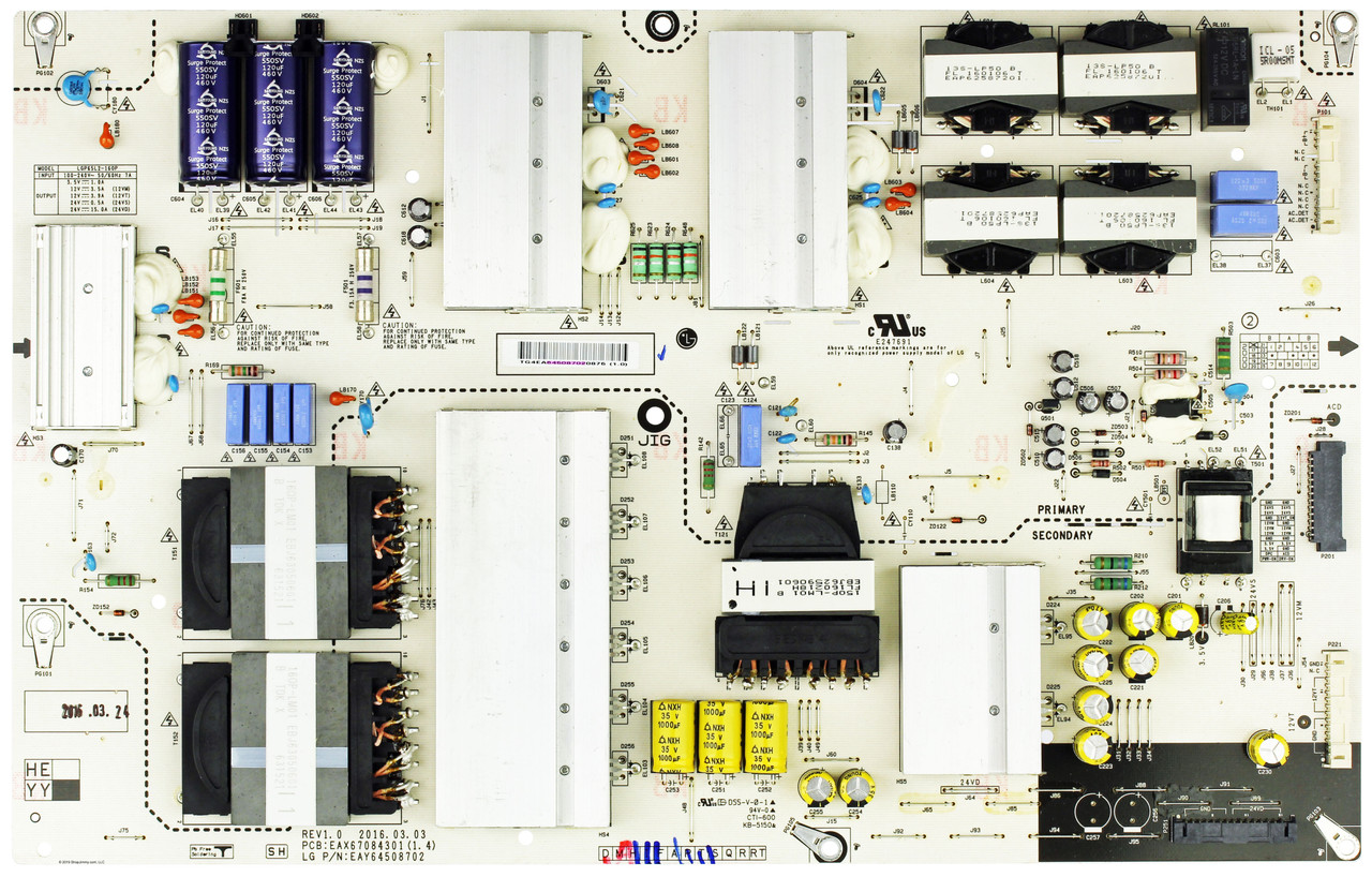 LG EAY64508702 Power Supply OLED65C6P-U.BUSWLJR