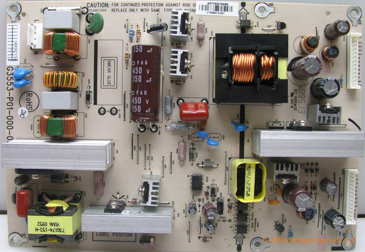 Toshiba ADTV92416AB6 (ADTV92416AB6) Power Supply for 32AV615DB