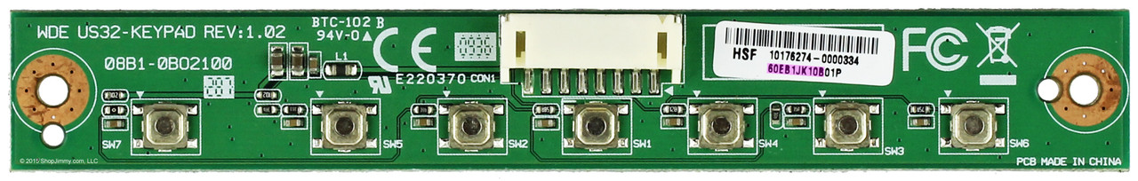 Westinghouse 60.EB1JK.10B (60EB1JK10B01P) Key Controller Board