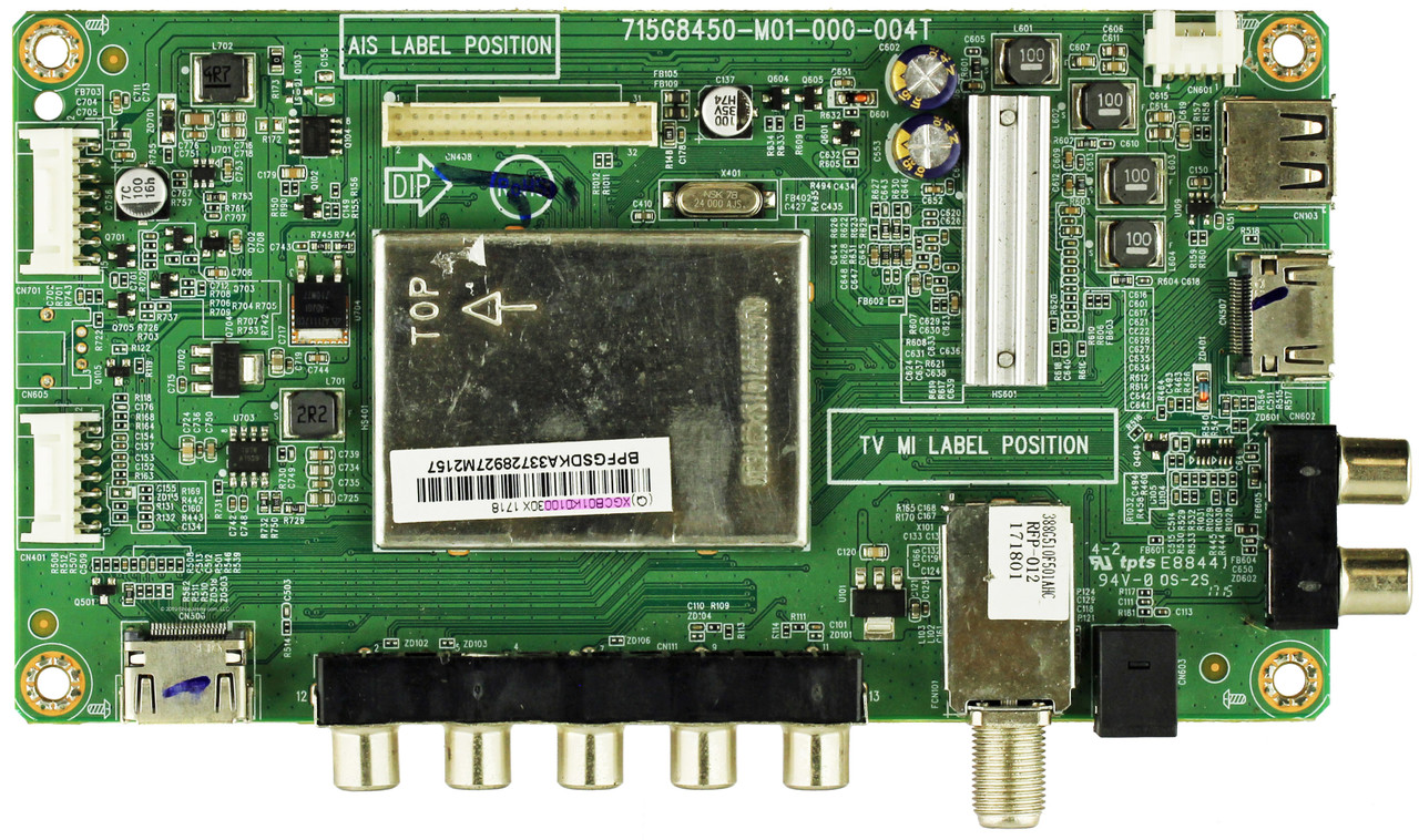 Vizio 756TXGCB01K0100 Main Board for D43N-E1