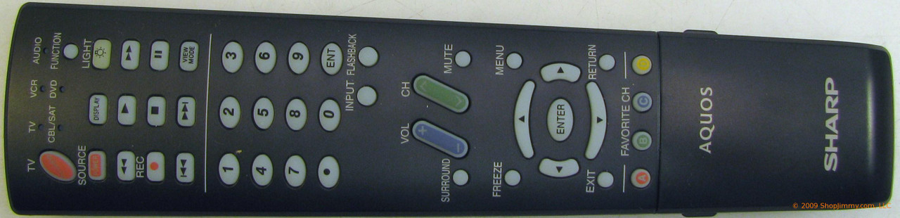 Sharp RRMCGA669WJSA Remote Control